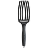 Olivia Garden - Fingerbrush Care - Iconic - Double Bristles - Black - Medium - Hairdressing Supplies