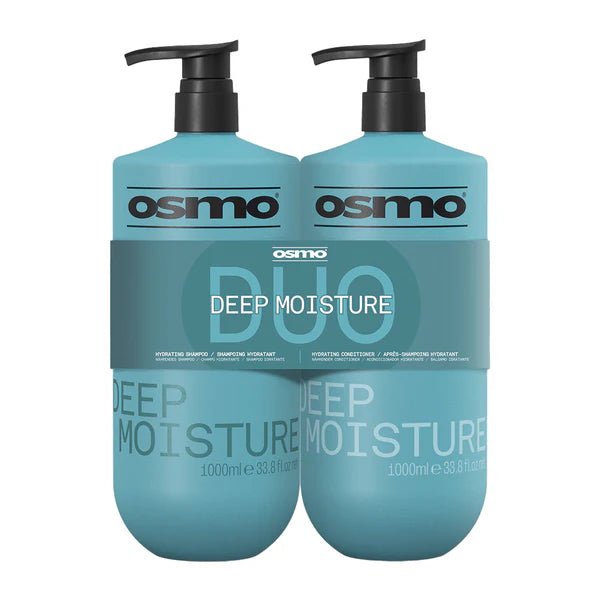 Osmo Deep Moisture Shampoo & Conditioner 1000ml DUO - Hairdressing Supplies