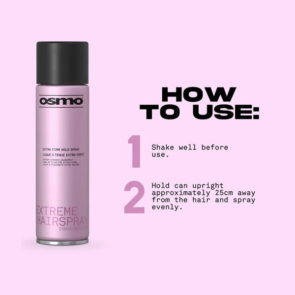 Osmo Extreme Extra Firm Hairspray 500ml - Hairdressing Supplies