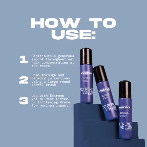 Osmo Extreme Volume Mega Styling Foam 245ml - Hairdressing Supplies