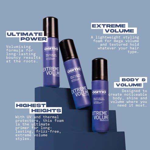 Osmo Extreme Volume Mega Styling Foam 245ml - Hairdressing Supplies