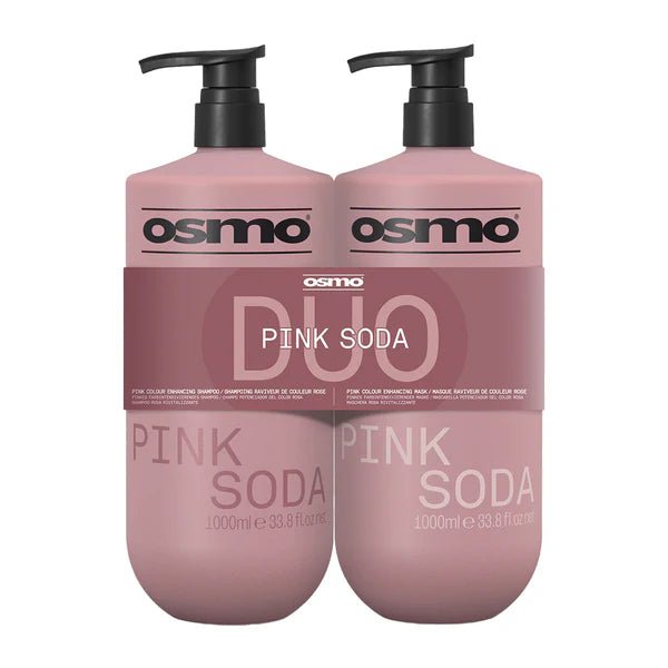 Osmo Pink Soda Shampoo & Mask Duo 1000ml - Hairdressing Supplies