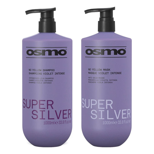 Osmo Super Silver No Yellow Shampoo + Mask 1000ml - Hairdressing Supplies