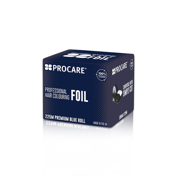 PROCARE PREMIUM BLUE FADE HAIR FOIL ROLL 100MM X 225M - Hairdressing Supplies