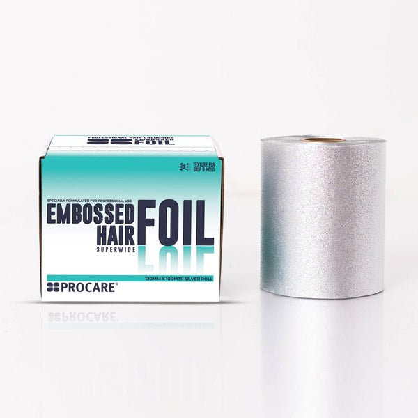 PROCARE PREMIUM EMBOSSED FOIL ROLL 120MM X 100M - Hairdressing Supplies