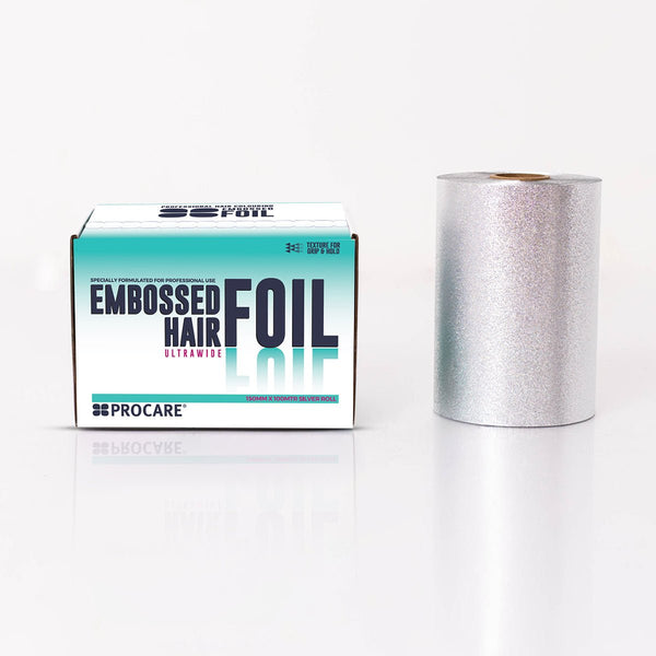 PROCARE PREMIUM EMBOSSED FOIL ROLL 150MM X 100M - Hairdressing Supplies