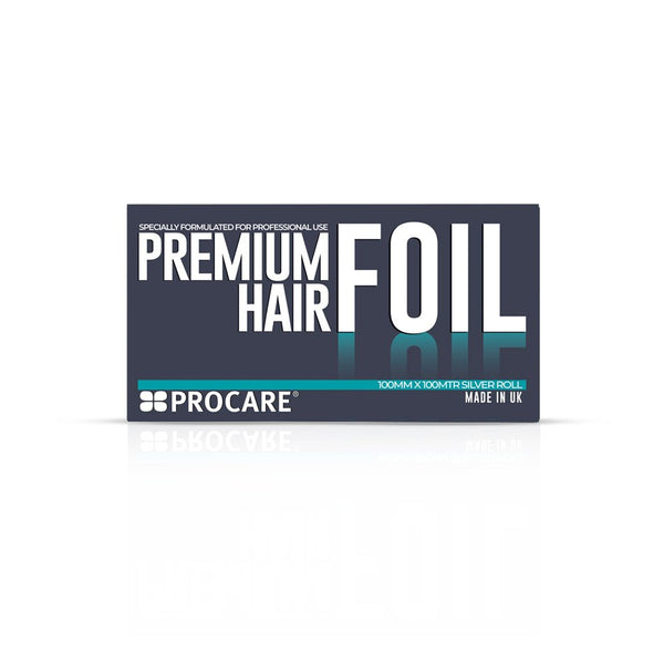 PROCARE PREMIUM SILVER HAIR FOIL 100MM X 100M - Hairdressing Supplies