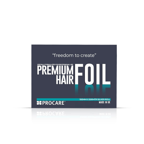 PROCARE PREMIUM SILVER HAIR FOIL ROLL 100MM X 500M - Hairdressing Supplies