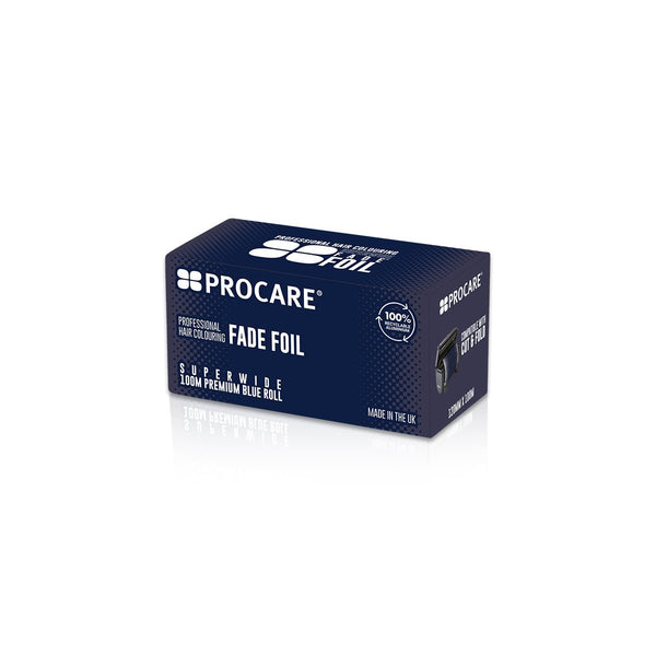 PROCARE PREMIUM SUPERWIDE BLUE FADE HAIR FOIL ROLL 120MM X 100M - Hairdressing Supplies