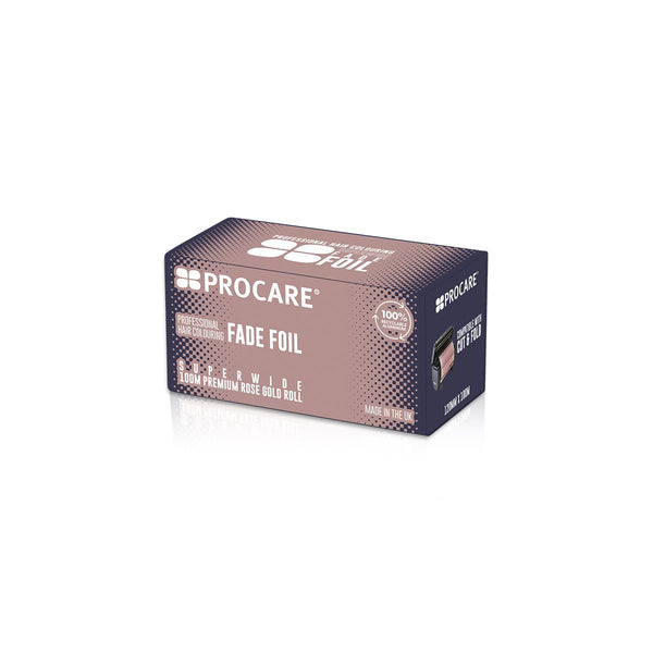 PROCARE PREMIUM SUPERWIDE GOLD FADE HAIR FOIL ROLL 120MM X 100M - Hairdressing Supplies