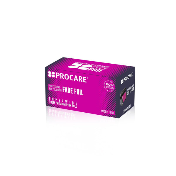 PROCARE PREMIUM SUPERWIDE PINK FADE HAIR FOIL ROLL 120MM X 100M - Hairdressing Supplies
