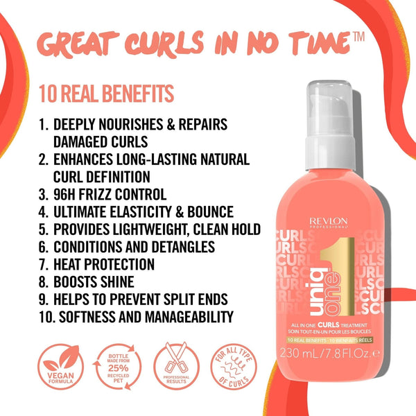 Revlon Uniq One Curls 320ml - Hairdressing Supplies