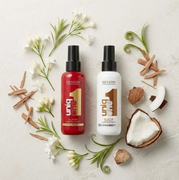 Revlon Uniq One Duo Pack - Classic Red + Coconut 10 in 1 Treatment Spray 2x 150ml - Hairdressing Supplies