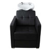 Salon Fit Dakota Back Wash Unit Black with White Basin - Hairdressing Supplies