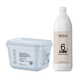 Schwarzkopf Igora Vario Blond Blue Plus Bleach with FibrePlex + 3deluxe Professional Professional Cream Developer 20V 1000ml