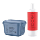 Schwarzkopf Igora Vario Blond SuperPlus White Dust Free Bleach with FibrePlex + Schwarzkopf Igora Peroxide 6% 20vol 1 Litre