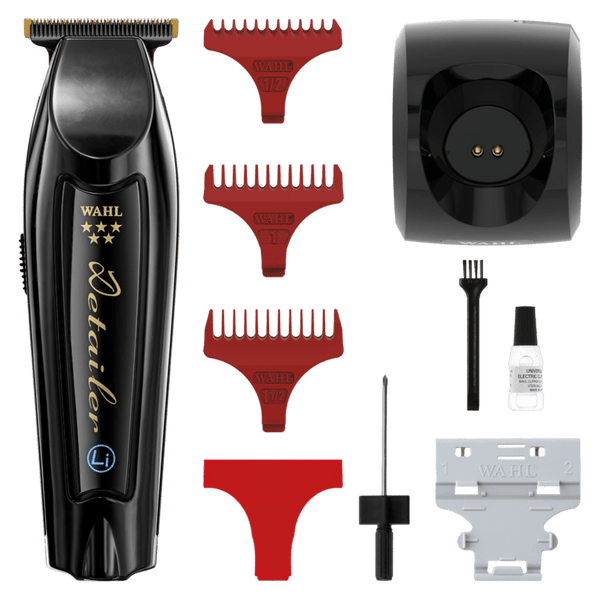 WAHL Trimmer Kit Detailer Black - Hairdressing Supplies