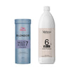 Wella Blondor Multi - Blonde Powder 400g + 3deluxe Professional Professional Cream Developer 20V 1000ml - Hairdressing Supplies