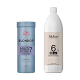 Wella Blondor Multi-Blonde Powder 400g + 3deluxe Professional Professional Cream Developer 20V 1000ml