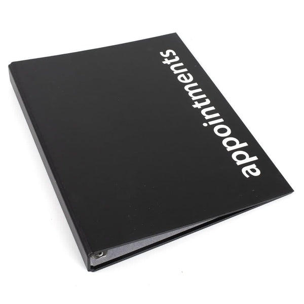Agenda Loose Leaf Binder 4/6 Assistant - Black - Hairdressing Supplies