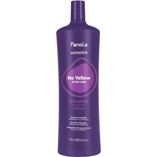 Fanola Wonder No Yellow Shampoo 1000ml - Hairdressing Supplies