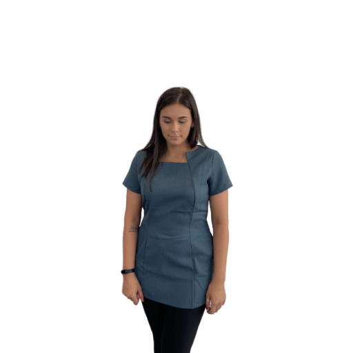 Petrol Shaped Neck Tunic